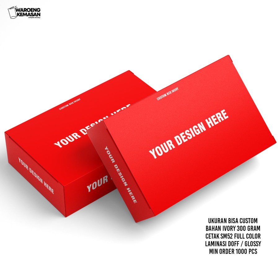 Jual box kemasan custom | Shopee Indonesia