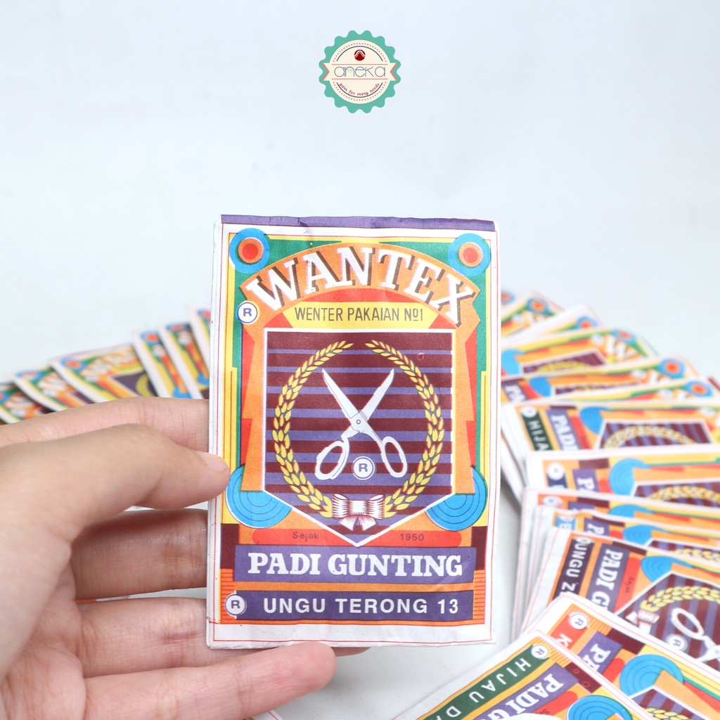 Jual ANEKA - Wantek Pewarna pakaian / Wantex Cap Padi Berbagai Warna ...