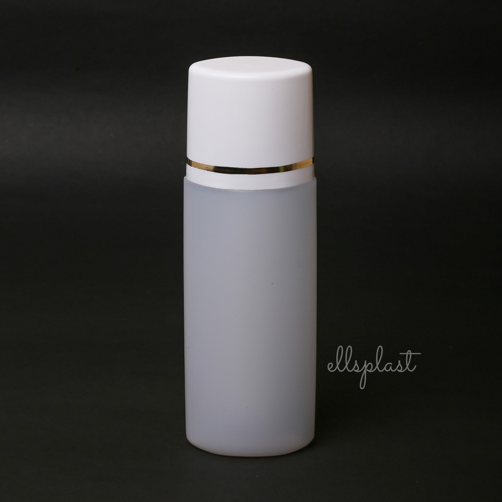 Jual BOTOL PUTRI 100 ML NATURAL TUTUP PUTIH LIST GOLD / BOTOL SABUN 100 ...