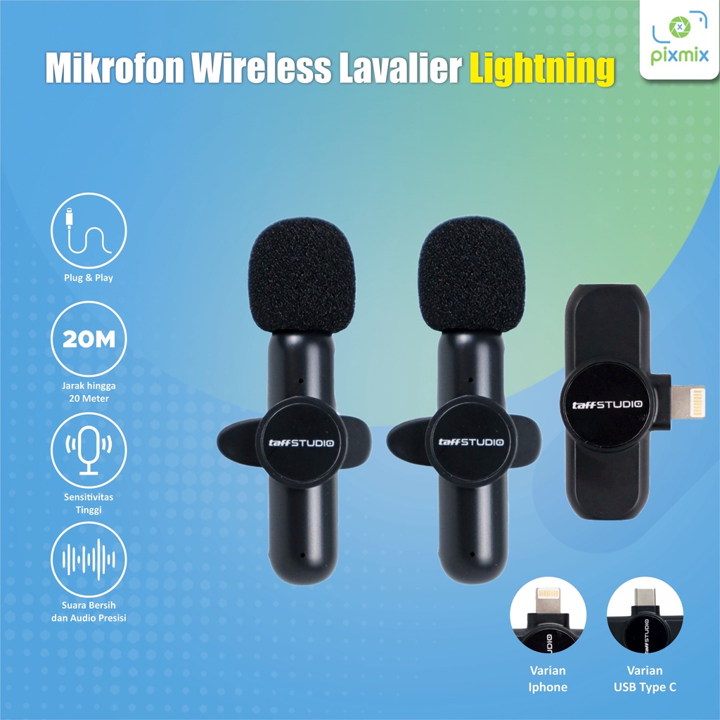 Jual Microphone Clip Wireless G10 / K35 Portable Mic Clip for Iphone and Android Smartphone