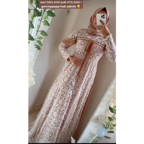 Jual GaMIS BROKAT MEWAH // Dress Azzura // dress brokat cantik