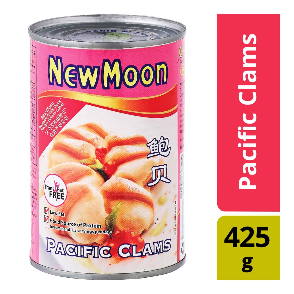 Jual New Moon Pacific Clams 425g Shopee Indonesia