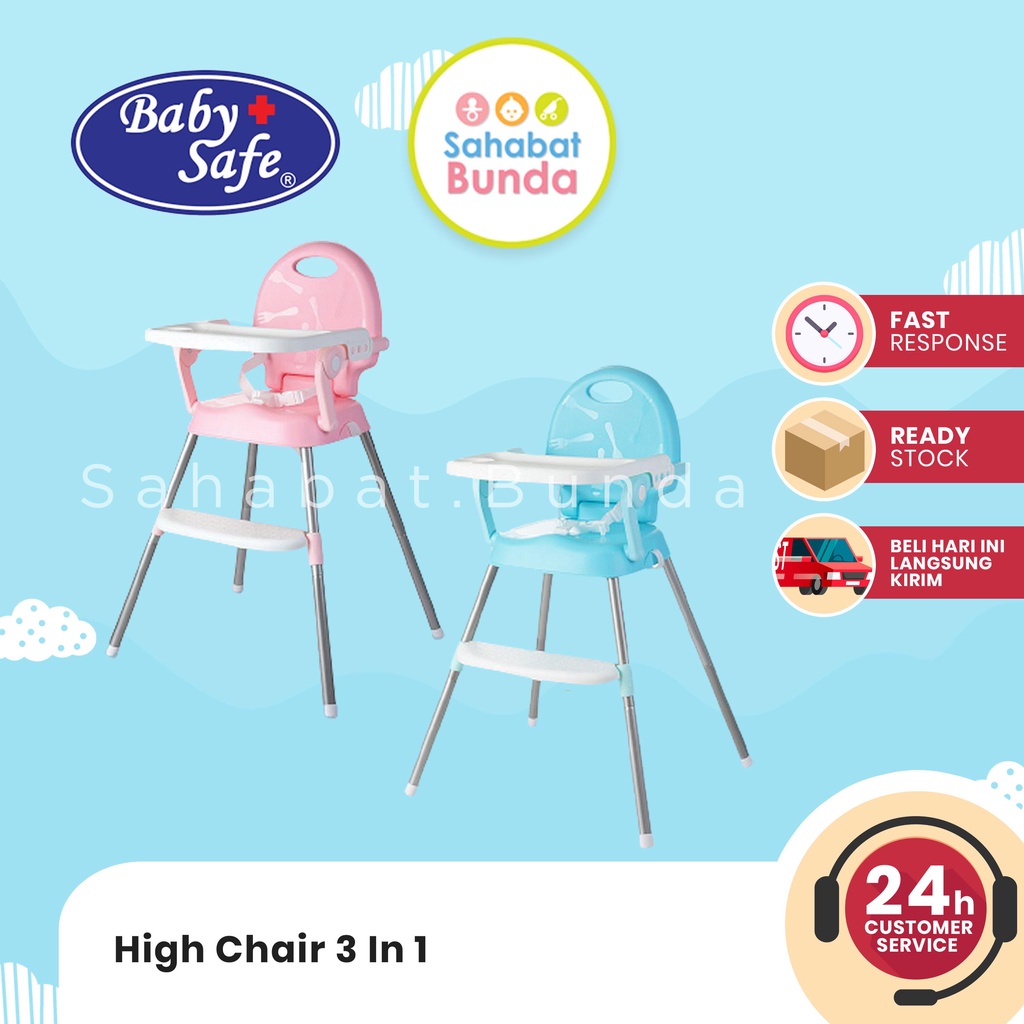Jual BABY SAFE High Chair 3 in 1 Kursi Makan Anak KADO BAYI Shopee