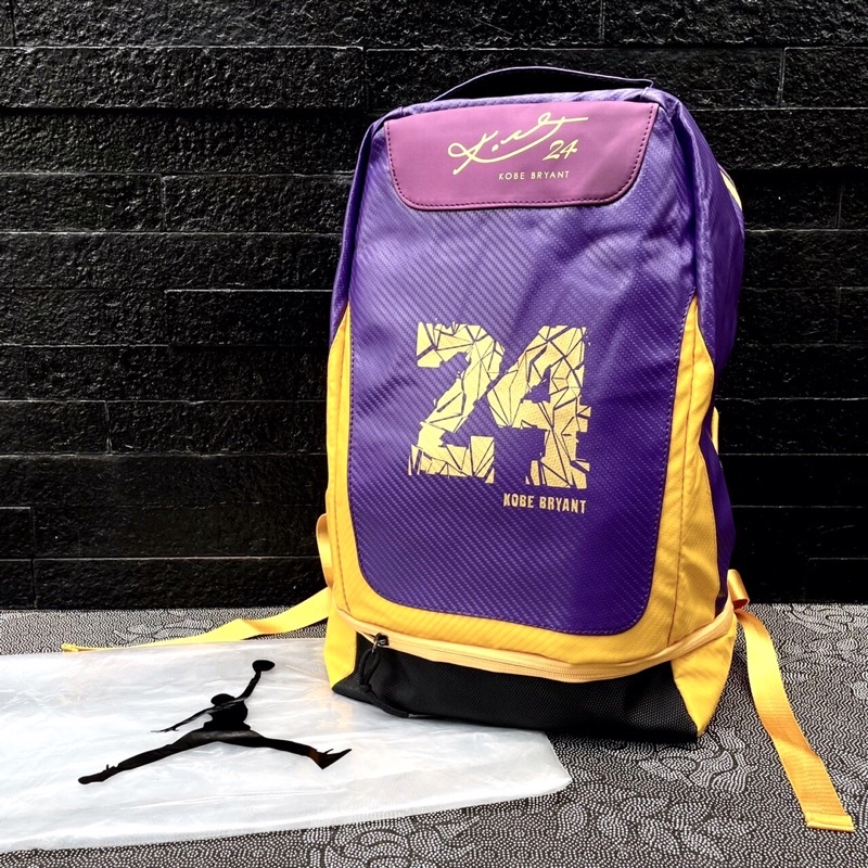 Jual BACKPACK NIKE AIR JORDAN TRIBUTE TO KOBE BRYANT 24 PURPLE GOLD ...