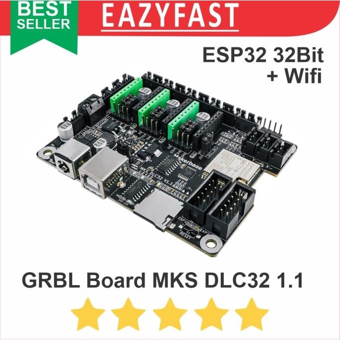 Jual GRBL USB Wifi CNC Controller MKS ESP 32 Bit 3 Axis 3018 Laser