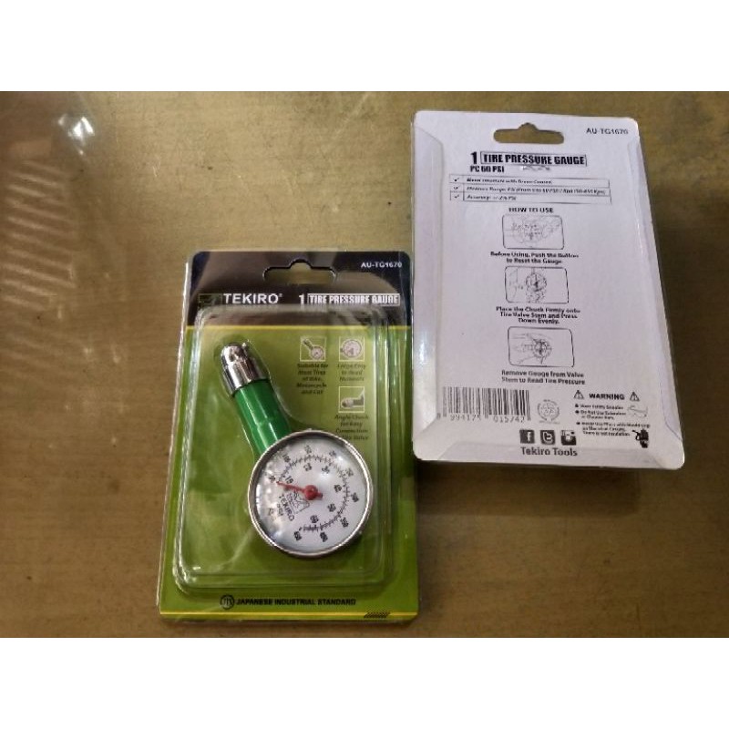 Jual Tire Pressure Gauge Ukuran Angin Bulat Pc Psi Tekiro Shopee