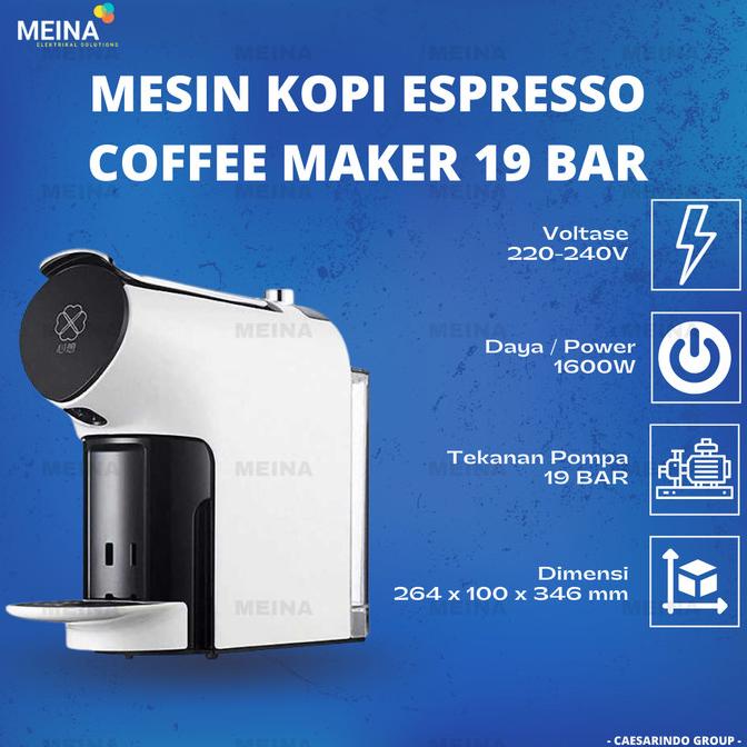 Jual MESIN KOPI ESPRESSO MINI OTOMATIS COFFEE POWDER MAKER LISTRIK ...
