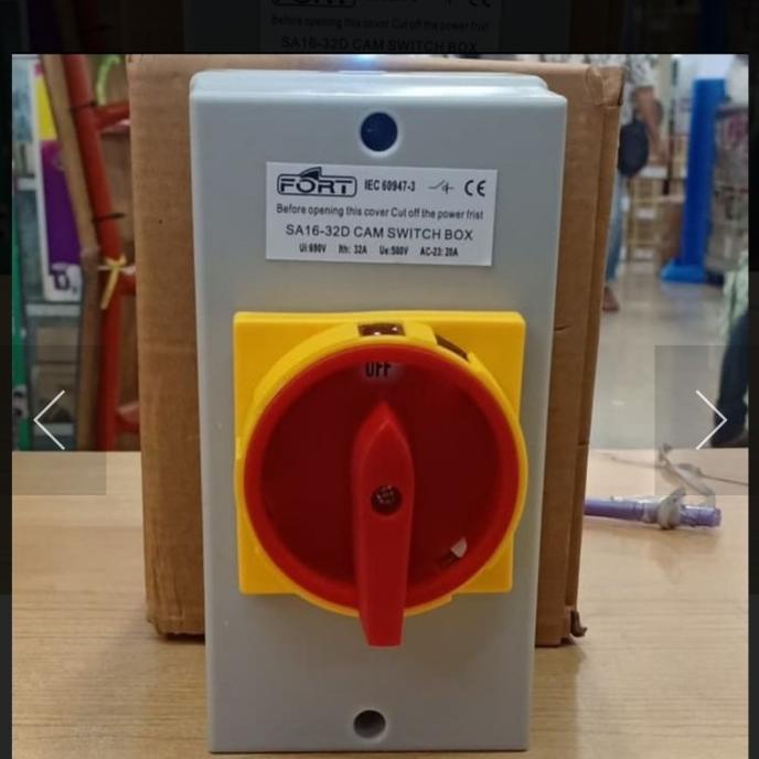Jual Cam Switch with Box 3 phase ON OFF 25A 32A | Shopee Indonesia