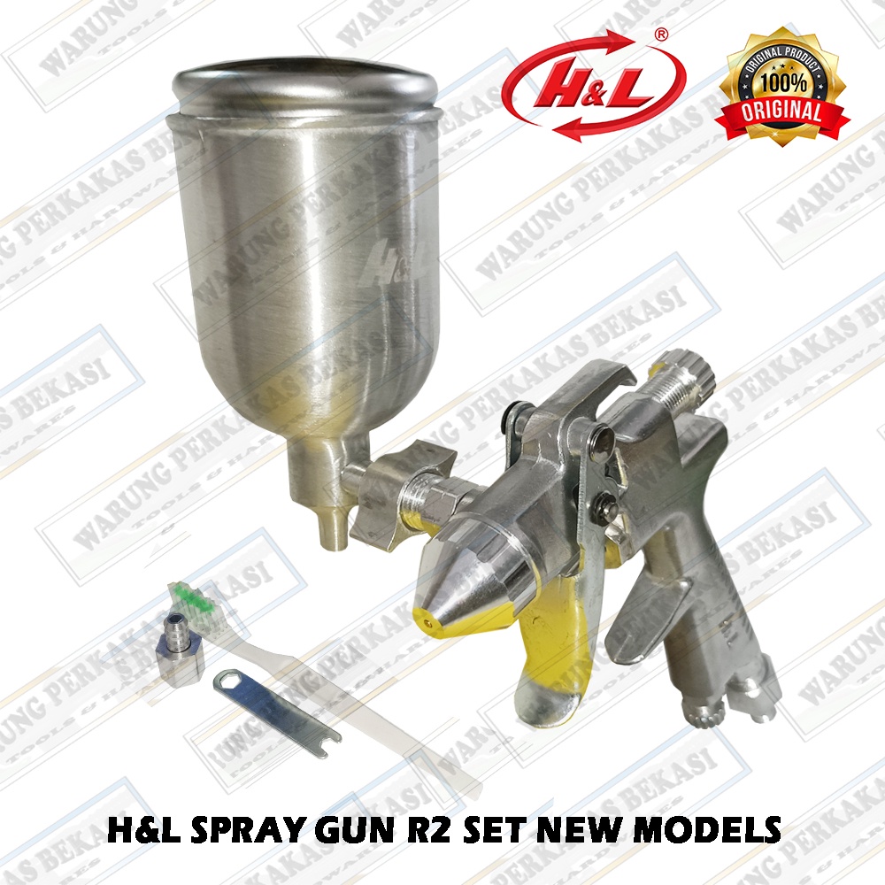 Jual H&L Pilihan K3 R2 Spray Gun Spet Alat Semprot Cat Angin Tabung ...