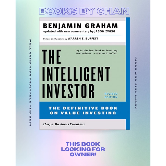 Jual The Intelligent Investor The Definitive Book On Value Investing