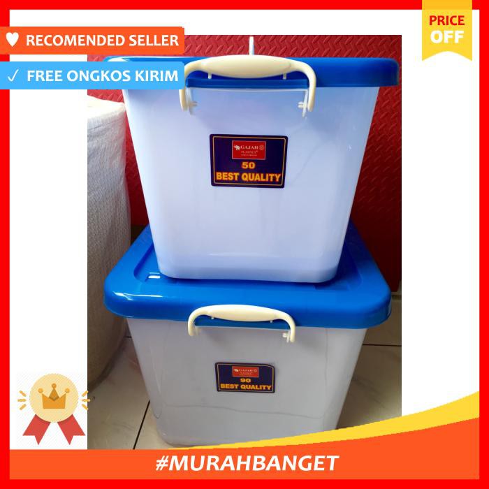 Jual Box Container / Container Serbaguna 1318 (90L) Gajah Plastik ...
