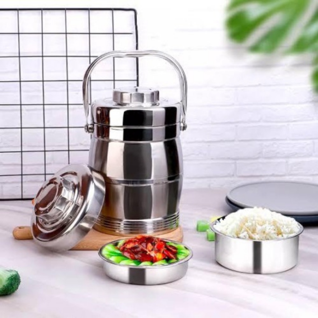 Jual Rantang Tunggal Stainless Premium Double Wall | Shopee Indonesia