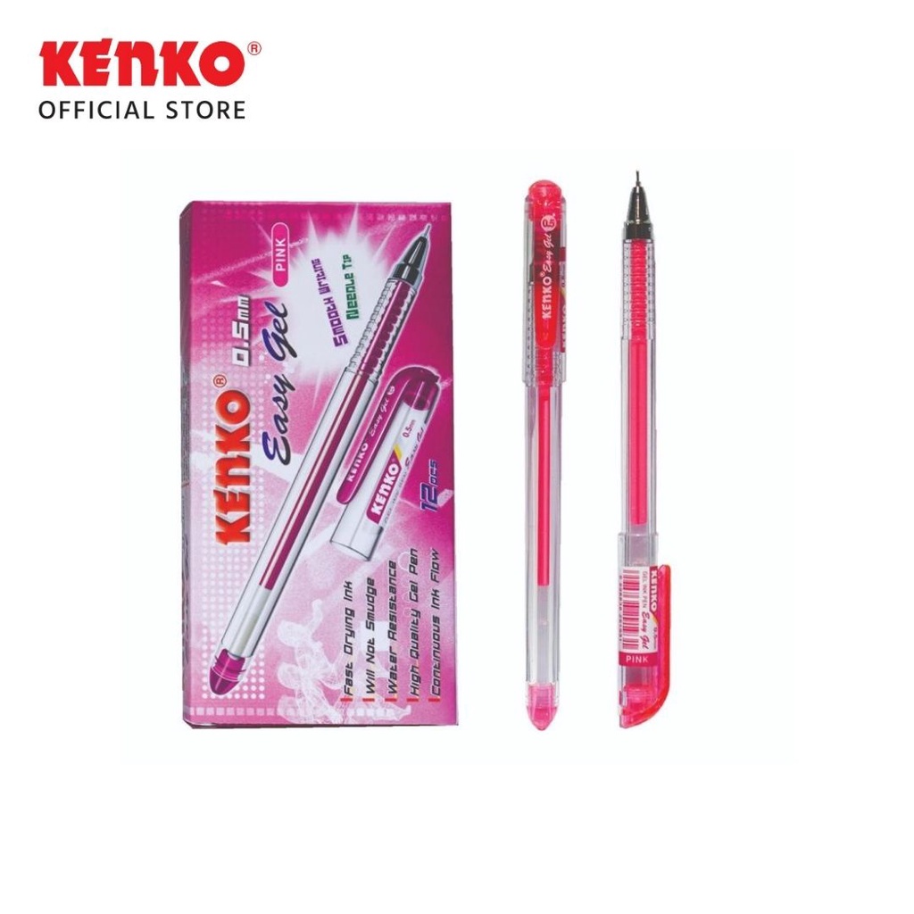 KENKO GEL PEN / Pulpen Jel / Pena Jel / Pen Tinta Gel Easy Gel (5)