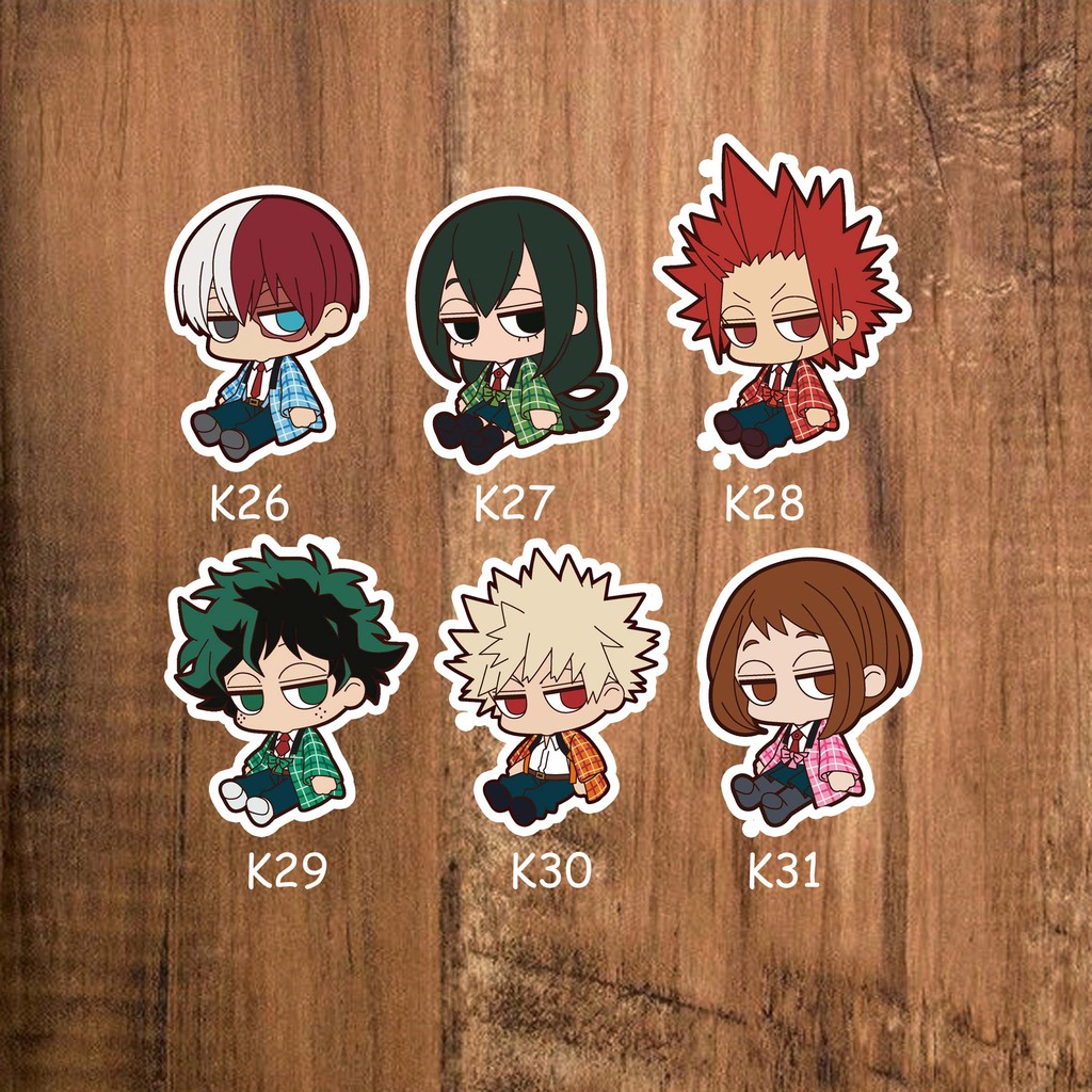 Jual sticker stiker anime lengkap boku no hero academia My Hero ...