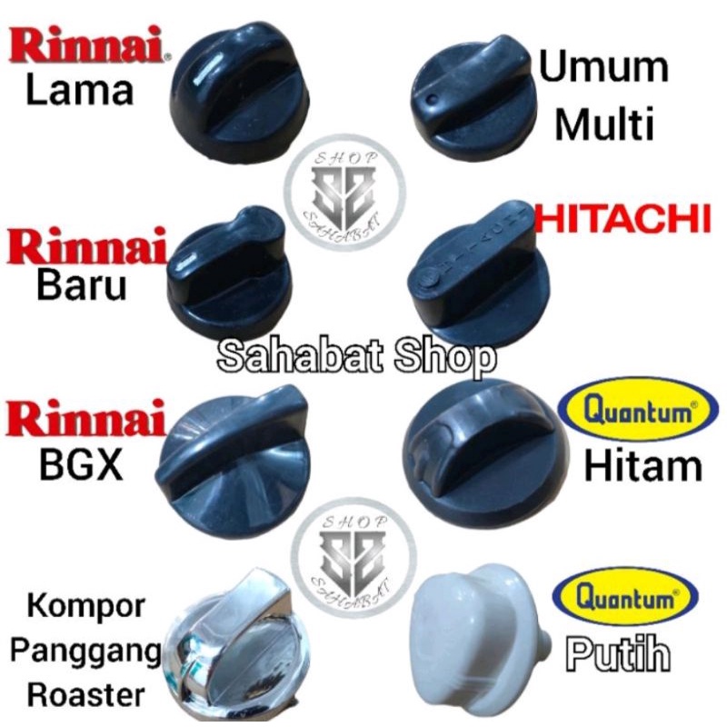 Jual Knop Putaran Kompor Gas Lengkap Rinnai Quantum Hitachi Todachi Multi Shopee Indonesia