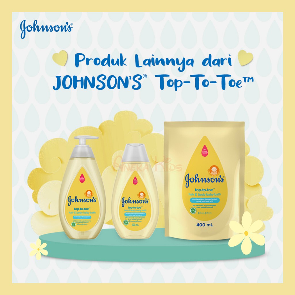 Jual Johnson's Baby Bath TopToToe Wash 100ml/200ml/400ml/500 ml