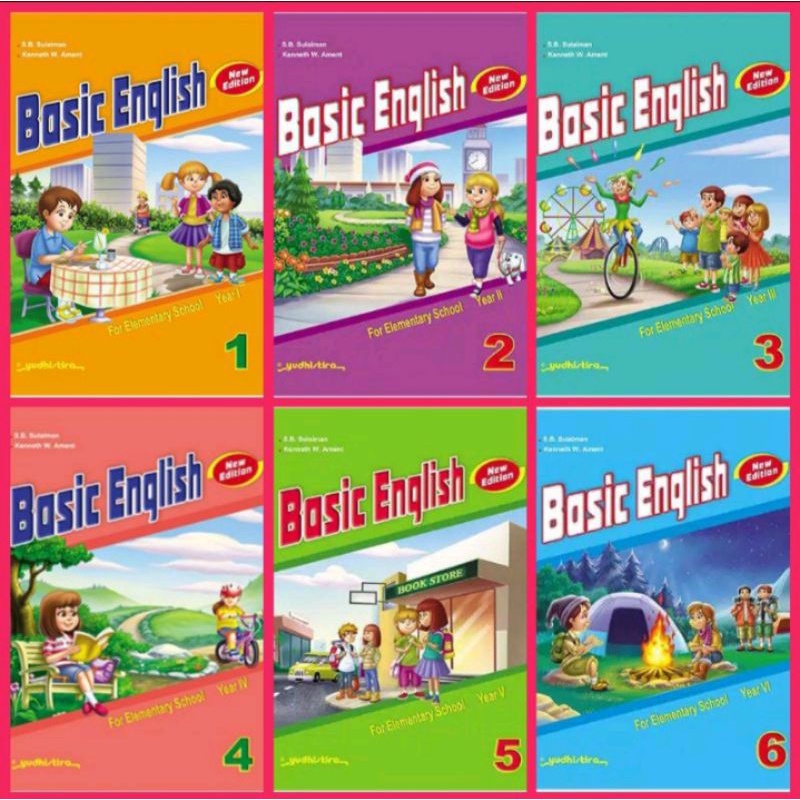 Jual Basic English Kelas 1 2 3 4 5 6 SD New Edition Yudhistira | Shopee ...