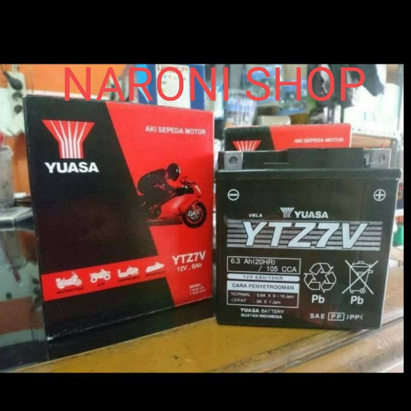 Jual Aki Yuasa YTZ7V aki YTZ7V aki motor YTZ7V Nmax NMAX ORIGINAL MF