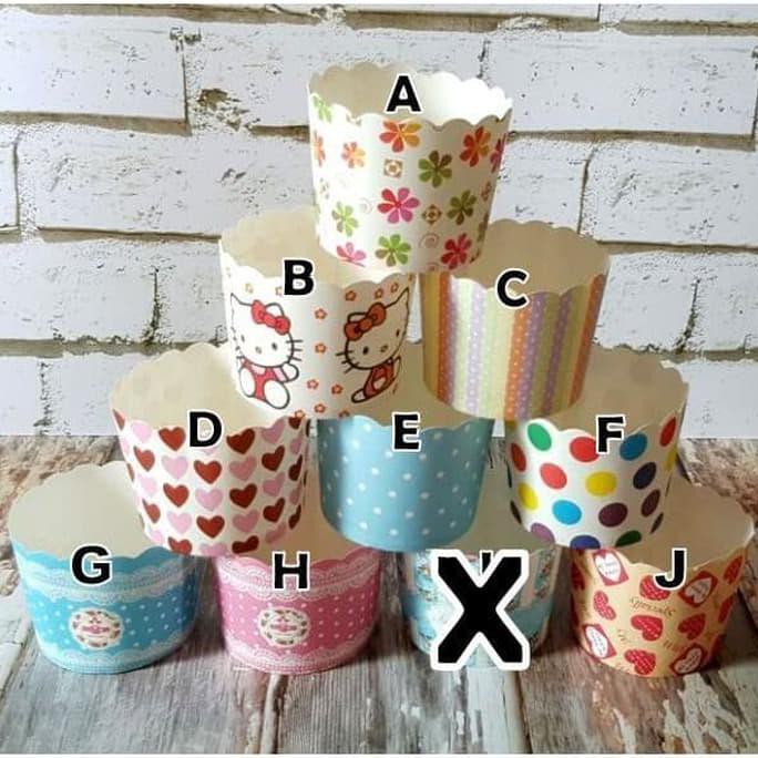 Jual Cetakan - Paper - Kertas - Cup Cupcake / Muffin / Kue 10 PCS ...
