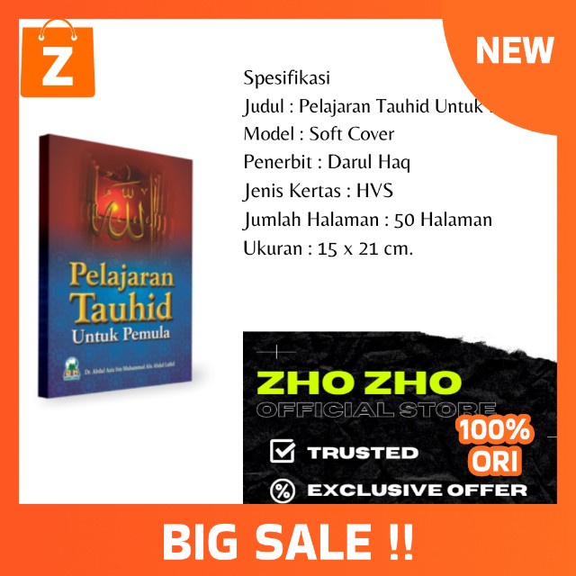 Jual Buku Pelajaran Tauhid Untuk Pemula Darul Haq | Shopee Indonesia