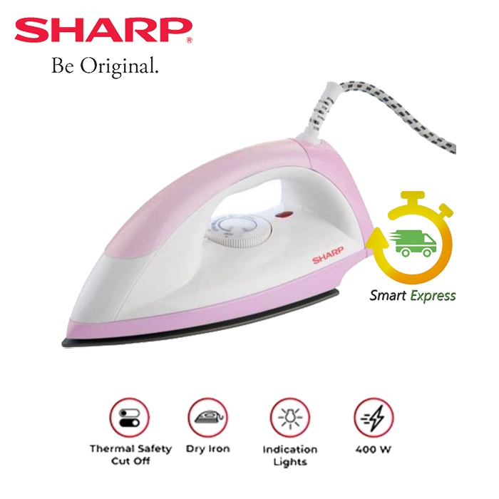 Jual SETRIKA SHARP EI-N05 B/P / EIN05B/P - (DRY IRON) | Shopee Indonesia