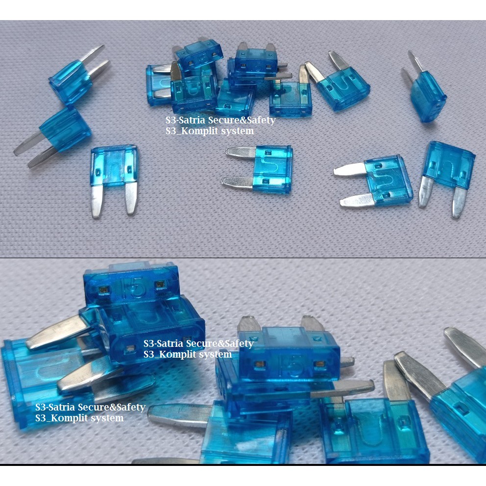 Jual Kecil Fuse Mini 15A Blade Tancap 15 A Ampere Sekring sikring ...