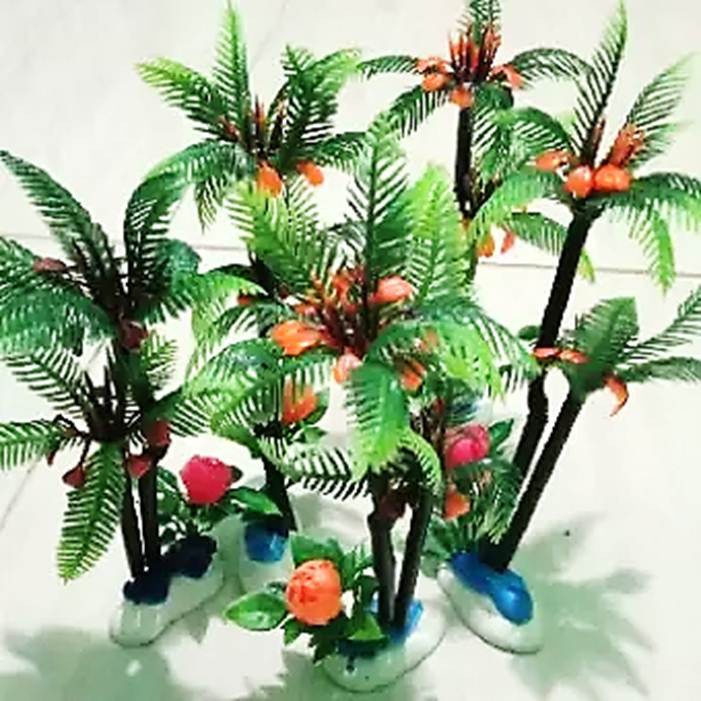 Jual Pohon Kelapa 2 Hiasan Tanaman Hias Aksesoris Plastik Sintesis