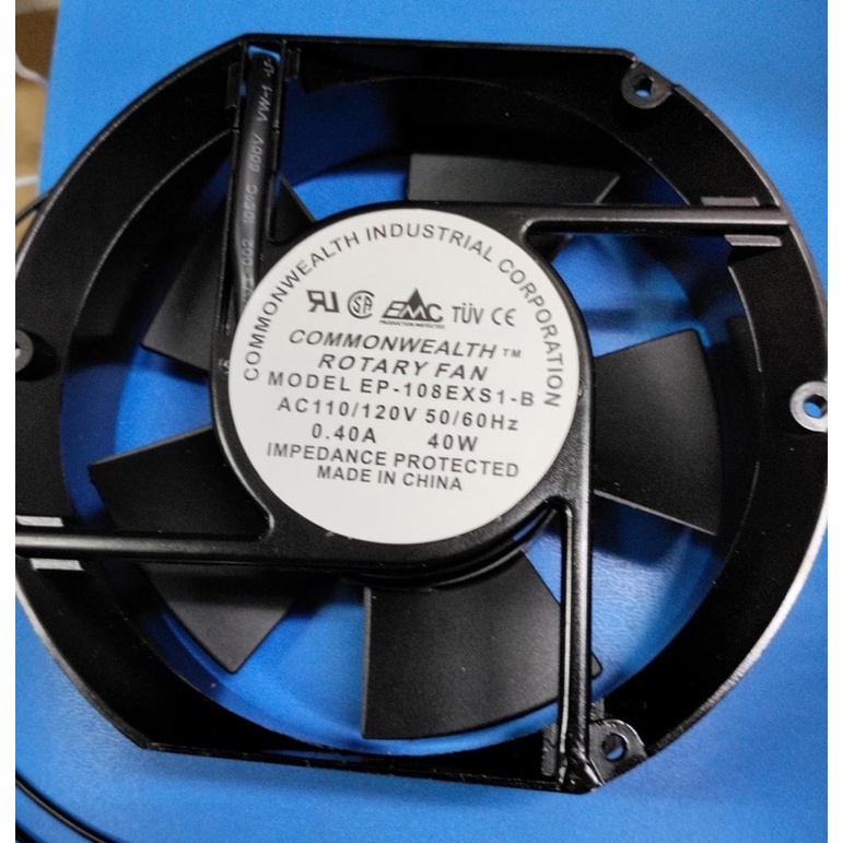 COMMONWEALTH Rotary Fan FP-108EX-S1-B 110V 0.43A 35W Axial Fan – Open Box