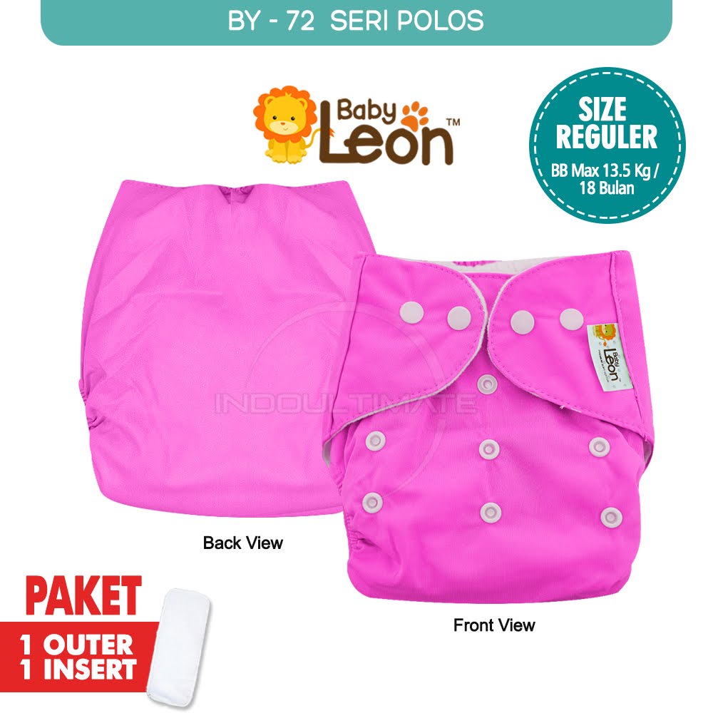 Jual Clodi Popok Cuci Ulang BABY LEON Motif + FREE INSERT Cloth Diaper ...