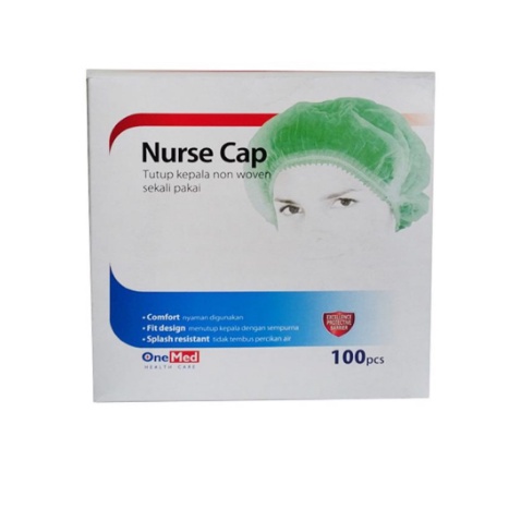 Jual Nurse Cap / Penutup Kepala / Topi Perawat Onemed Isi 100 | Shopee ...