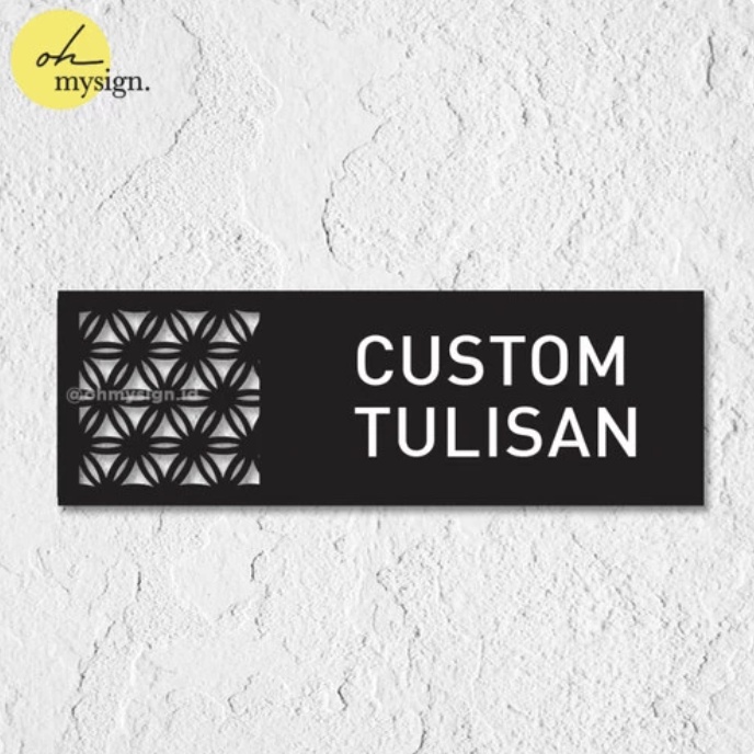 Jual Custom Tulisan Ruangan Office Sign Board Acrylic Uv Print Laser