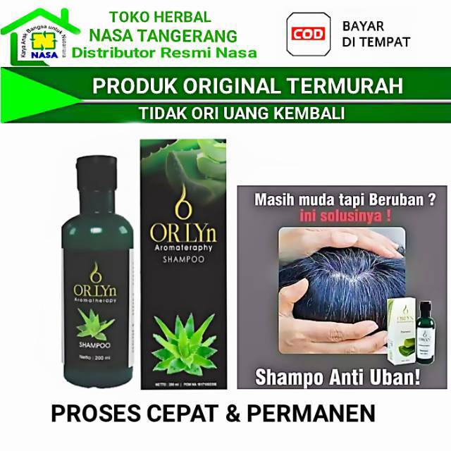 Jual Shampoo Orlyns Penghilang Uban Asli Resmi Nasa Shopee Indonesia 