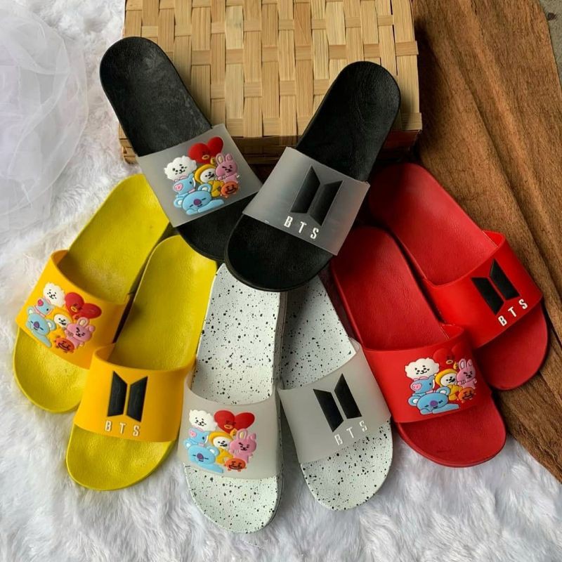 Jual Sandal slipper BTS BT21 sandal BTS sandal BT21 Shopee Indonesia