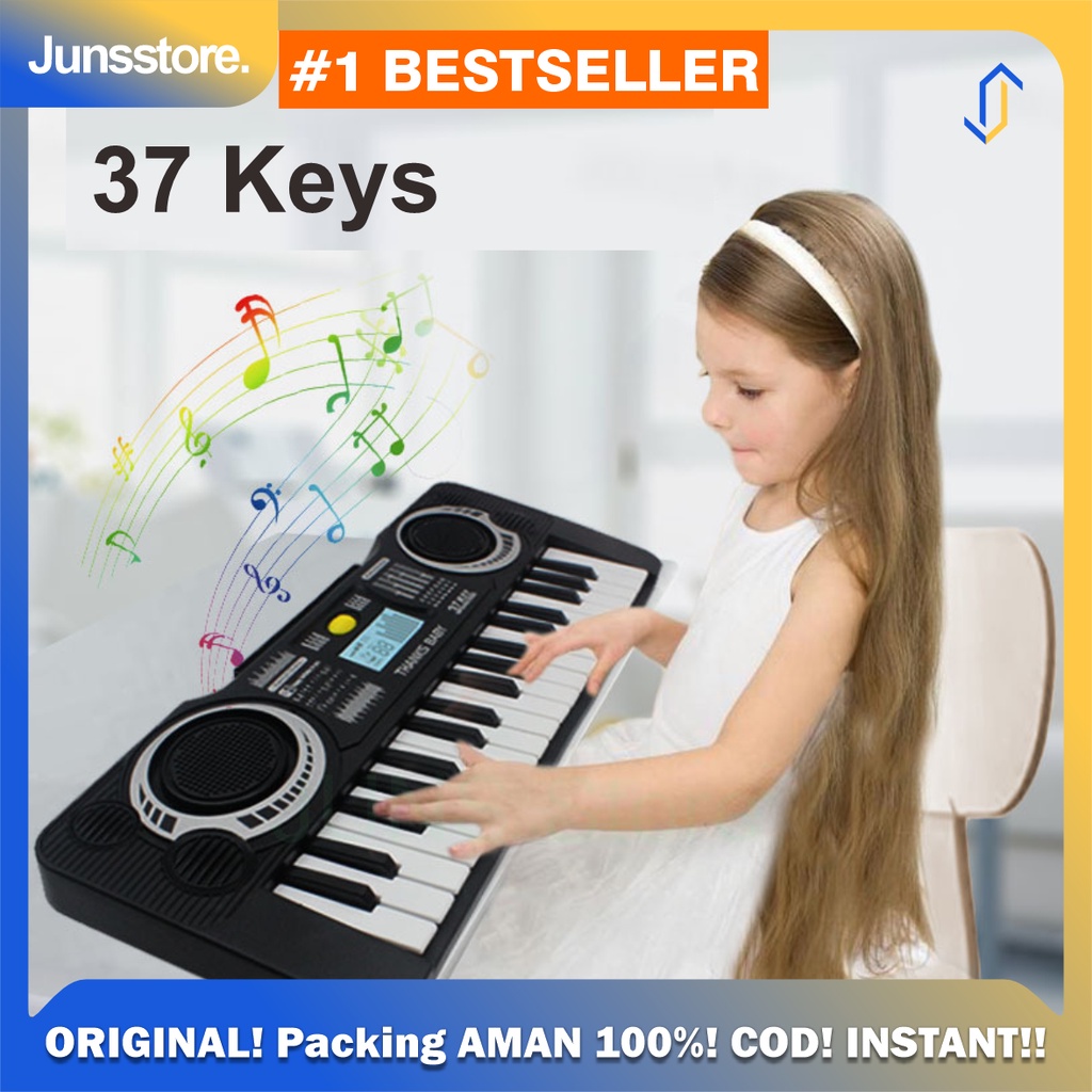 Jual ORGAN PIANO ANAK MUSICAL KEYBOARD 37 KEYS JINLEZHI PD880 / ORJEN ...