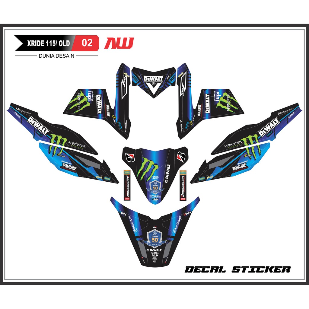 Jual Sticker Decal Xride old v02 | Shopee Indonesia