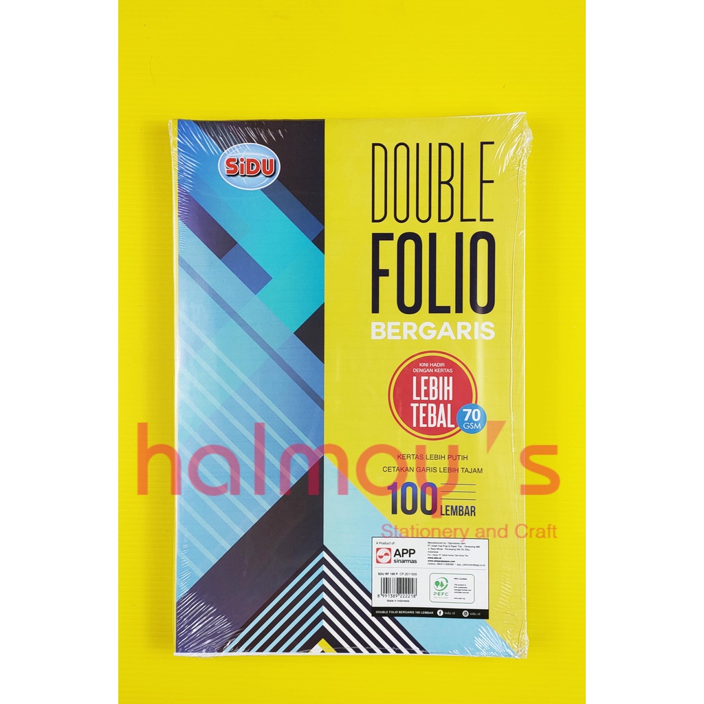 Jual Kertas Double Folio Bergaris Sinar Dunia 70 Gsm 100 Pcs