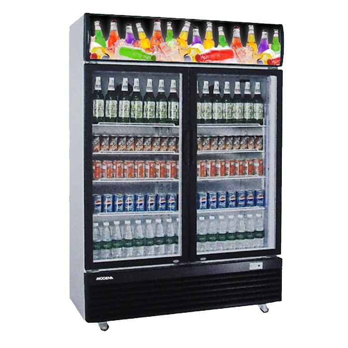 Jual PROMO SHOWCASE COOLER 2 PINTU MODENA tipe SC-2920 ( 910 liter