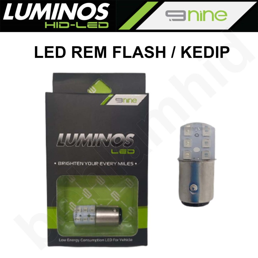 Jual LAMPU LED REM MOTOR LUMINOS Bayonet S25 Merah Bohlam Stop Flash ...