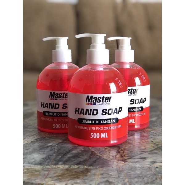 Jual Master Hand Soap Sabun Cuci Tangan Anti Bakteri KEMENKES RI 500 ml ...