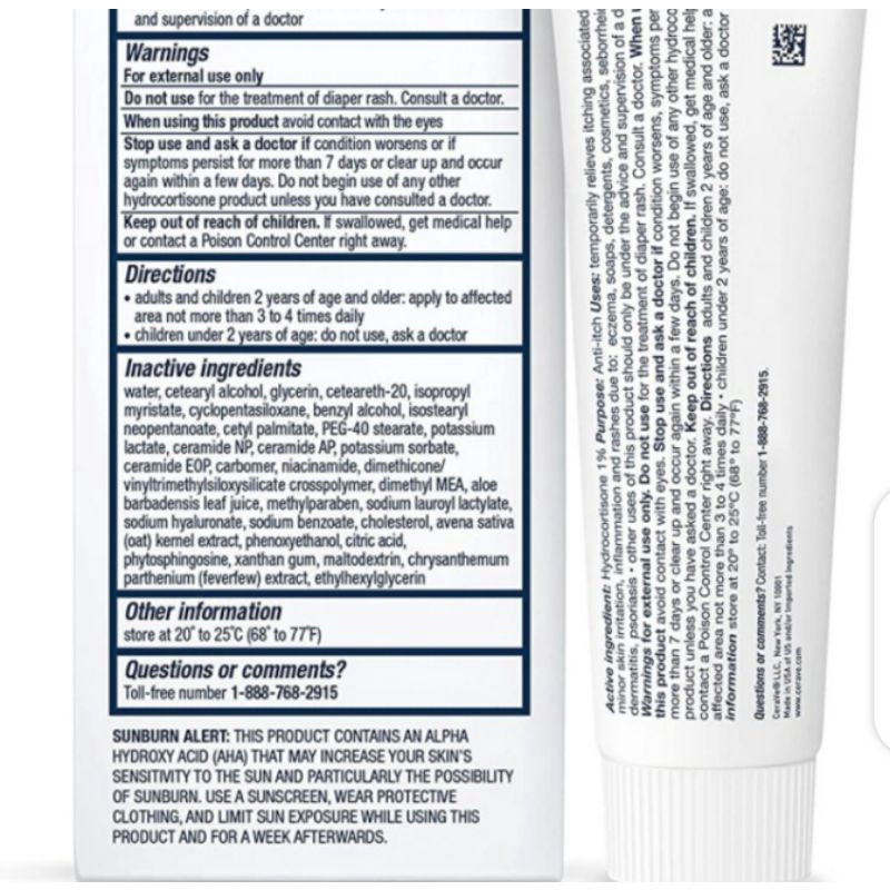 Jual Cerave Anti Itch Rashes Eczema Cream 28 g / 1 oz Usa | Shopee ...