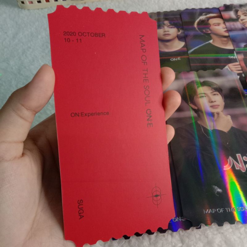 Jual (COD) READY BTS HOLOGRAM TICKET MOTS ONE UNOFFICIAL | Shopee Indonesia