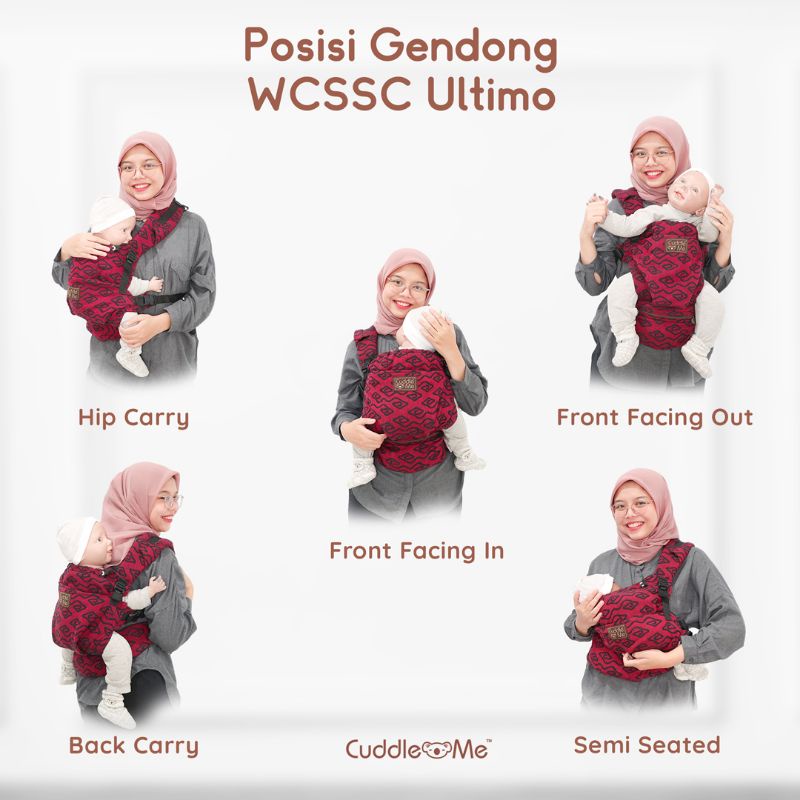 Jual Bisa Cod Wcssc Cuddle Me Gendongan Bayi Depan Hipseat Murah