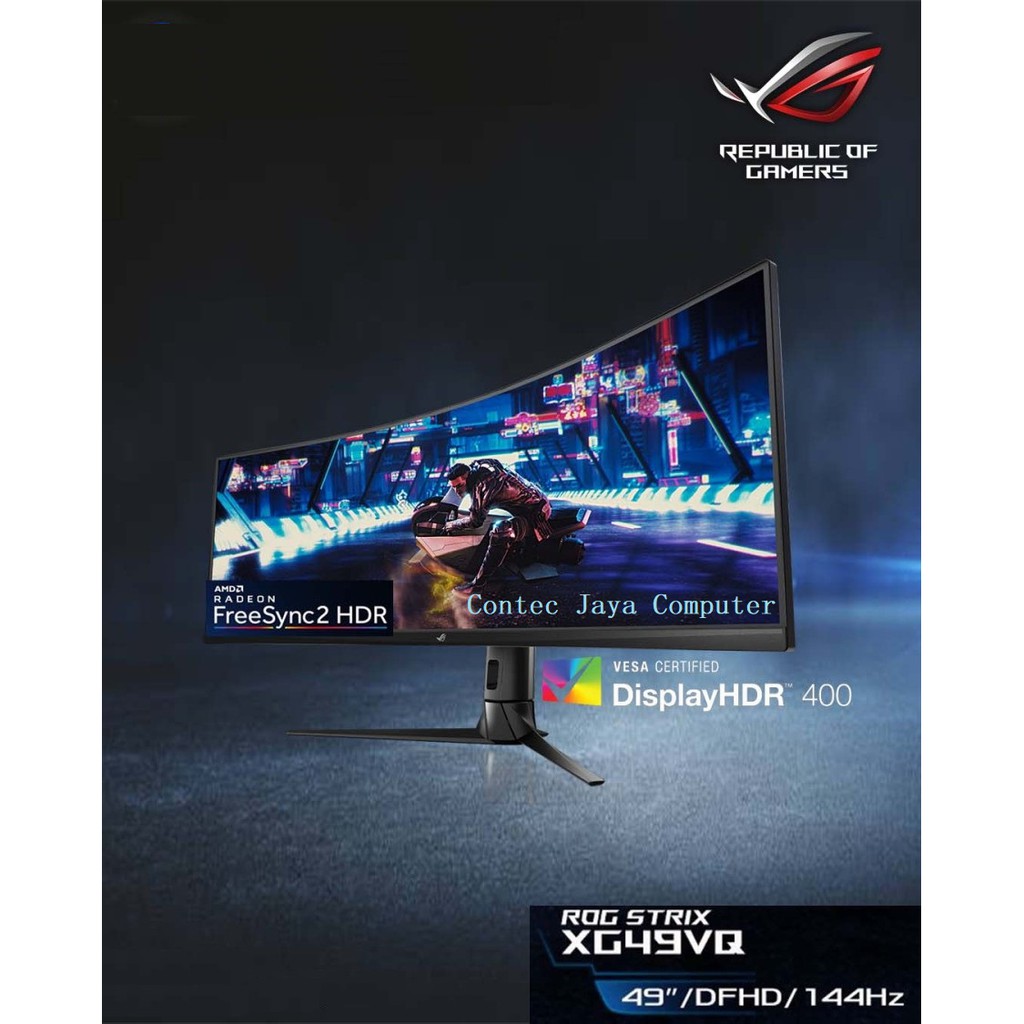 Jual ASUS ROG Strix XG49VQ 49" Super Ultra-Wide HDR 144Hz Gaming ...