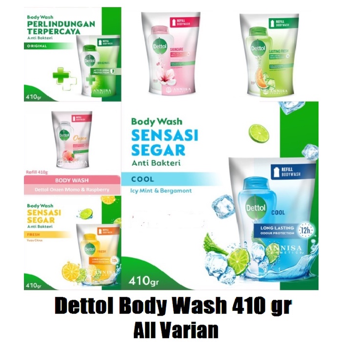 Jual Dettol Body Wash 410 gr All Varian Dettol Sabun Cair Shopee
