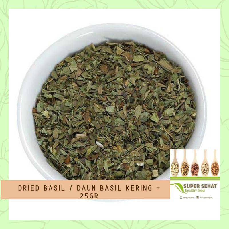 Jual BASIL KERING DRIED BASIL DAUN BASIL 25GR bumbu dapur