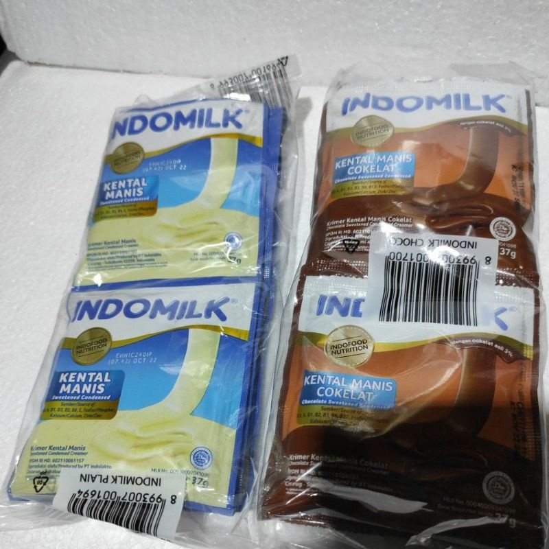 Jual Indomilk Susu Kental Manis Sachet Putih / Coklat Shopee Indonesia