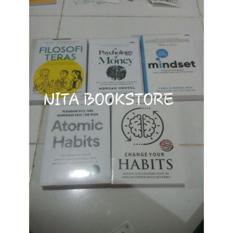 Jual Paket 5 Buku Motivasi Atomic Habits The Psychology Of Money