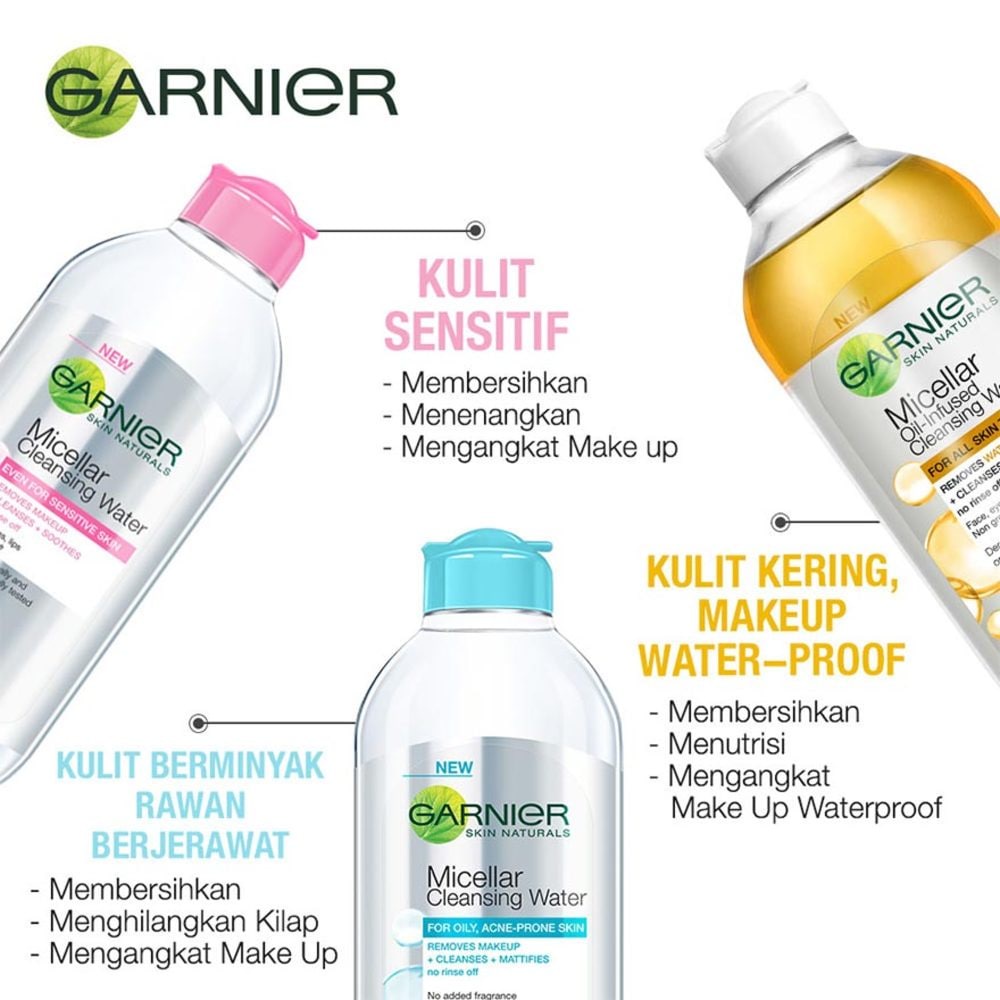 Jual GARNIER MICELLAR WATER 400ML | Shopee Indonesia