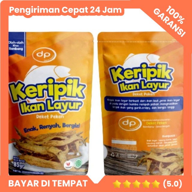 Jual Keripik Ikan Layur dp 85gr Kripik Ikan Layur Deket Peken Khas ...