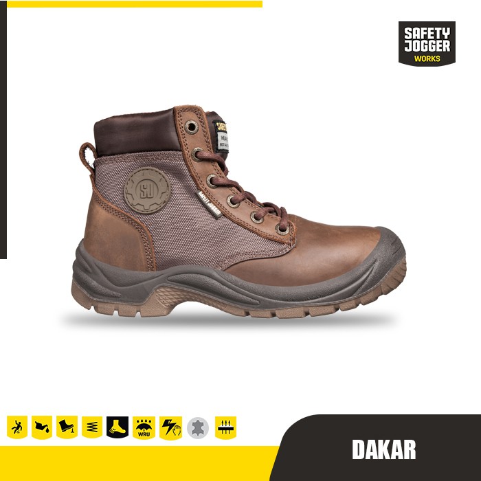 Jual SEPATU SAFETY JOGGER DAKAR BROWN S3 SRC Shopee Indonesia